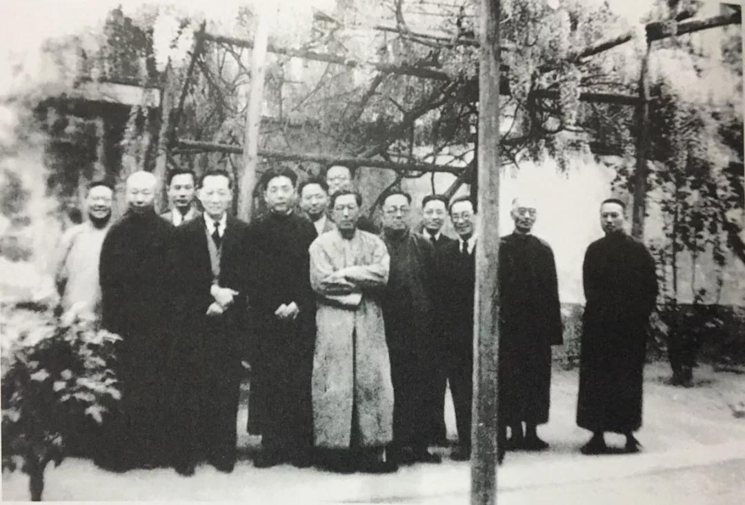 1947年春北京大学,清华大学历史系教授在郑天挺家中合影